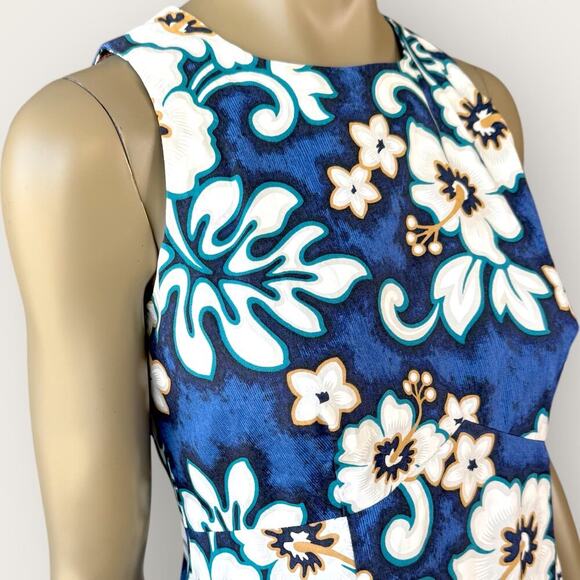 Hilo Hattie Vintage Hawaiian Original USA Sheath Dress Sleeveless Size 12 Floral - Picture 6 of 16
